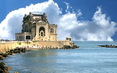 The old casino on the waterfront in Constanta, Romania